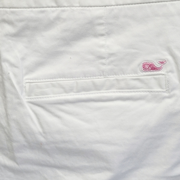 VINEYARD VINES Women’s White Cotton Mini Short Skirt Side and Back Pockets - Picture 5 of 6